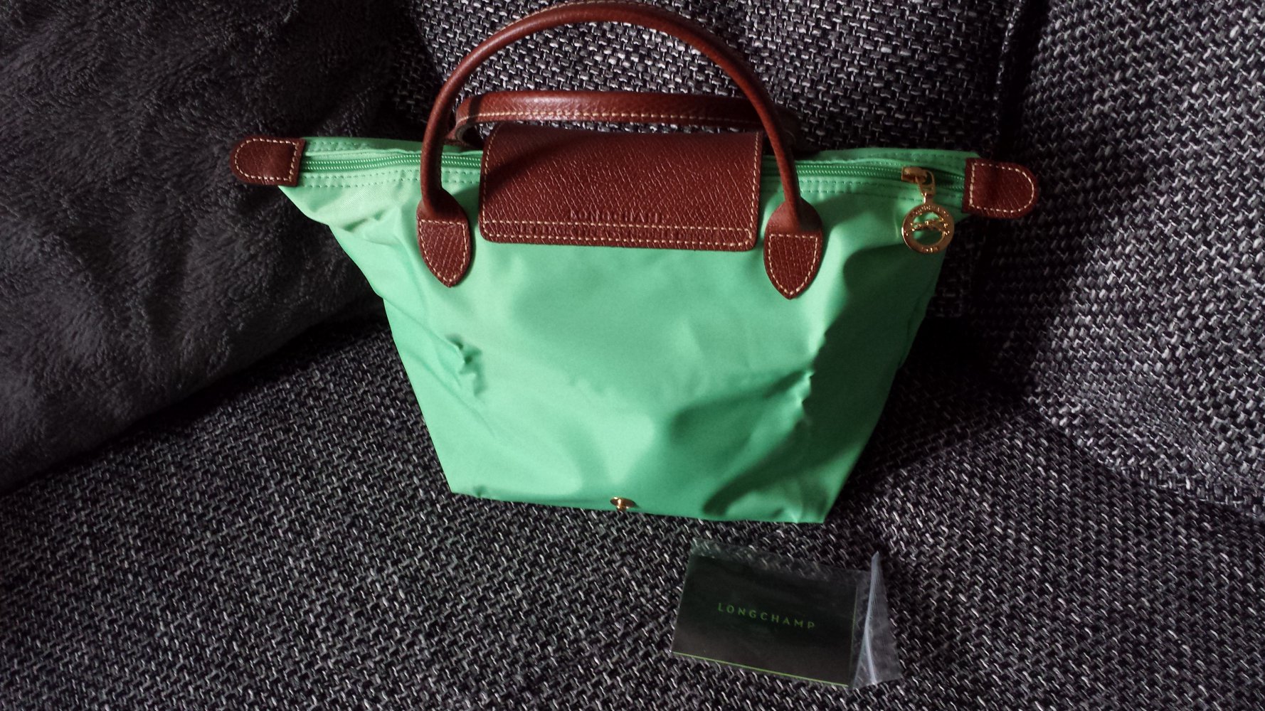 Longchamp Tasche Le Pliage mintgrün NEU