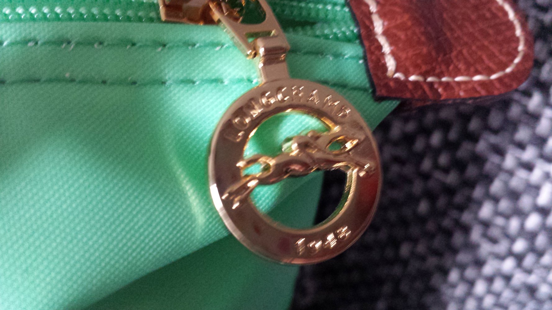 Longchamp Tasche Le Pliage mintgrün NEU