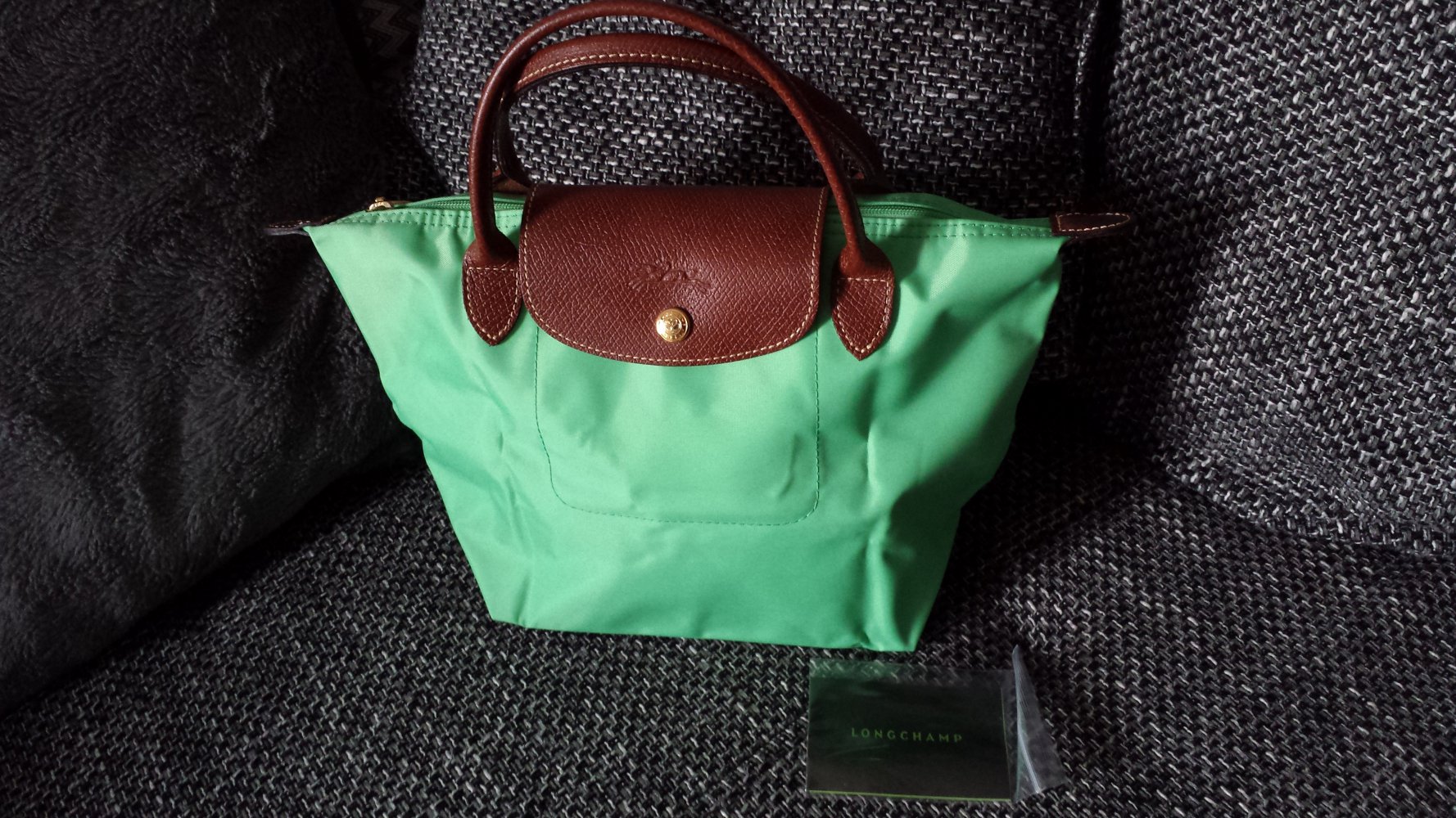 Longchamp Tasche Le Pliage mintgrün NEU