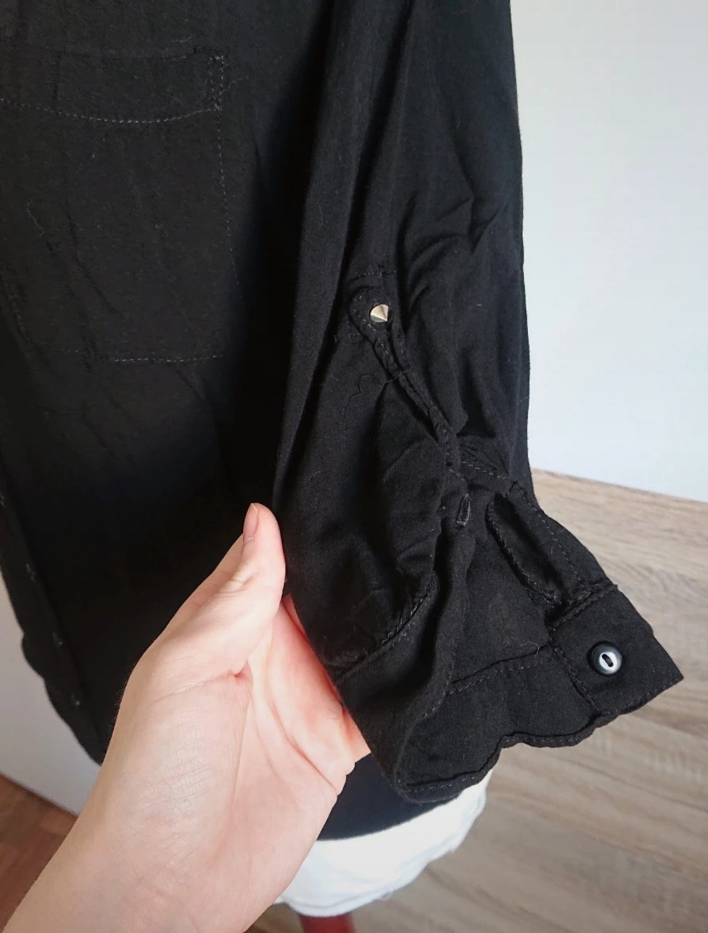 Schwarze Bluse