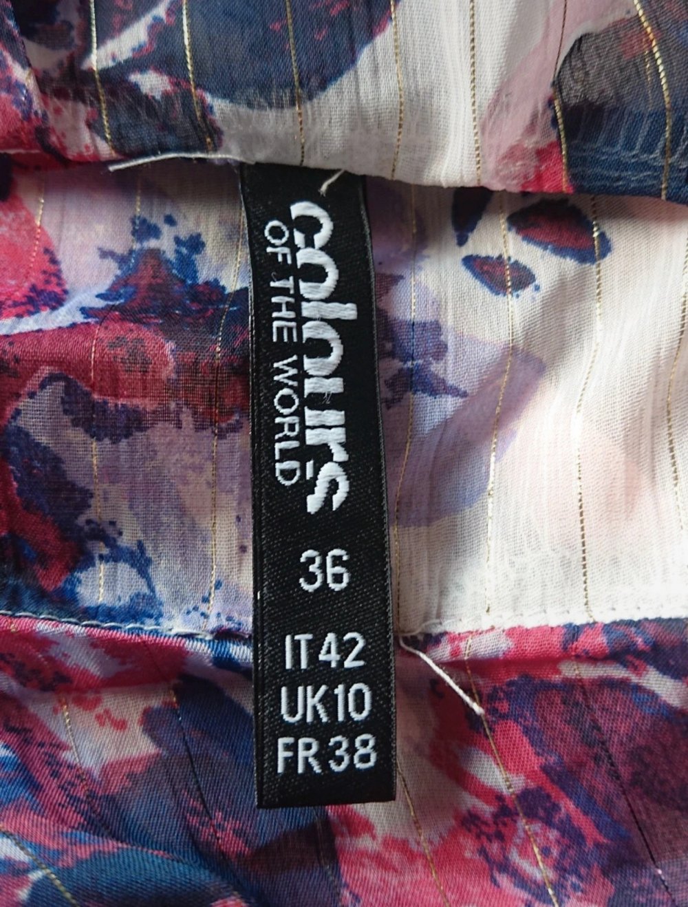 Durchsichtige Bluse mit Blumenmuster