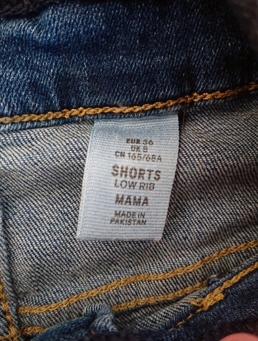 Jeansshorts Umstandsshorts