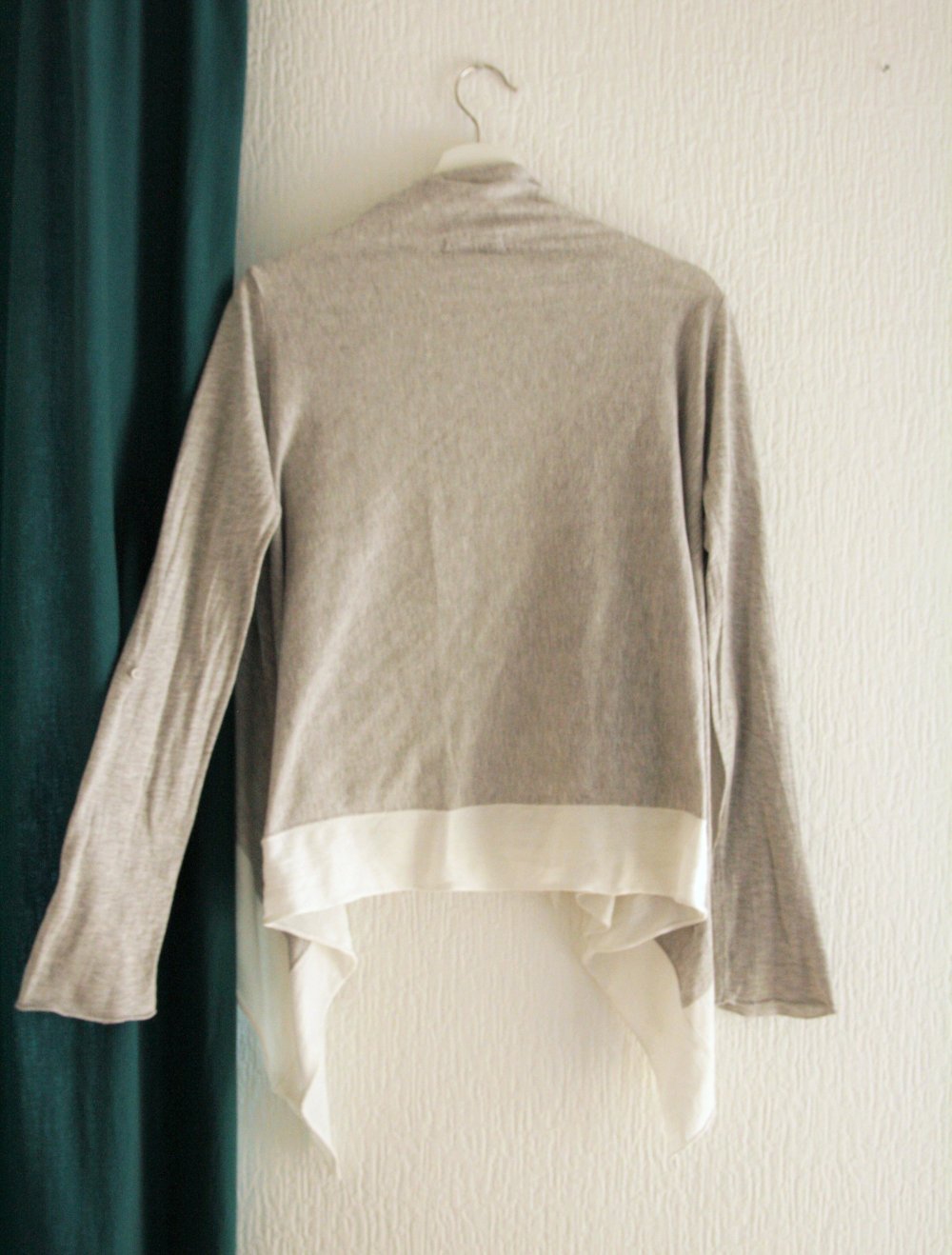 Strickjacke mit Wasserfallkragen