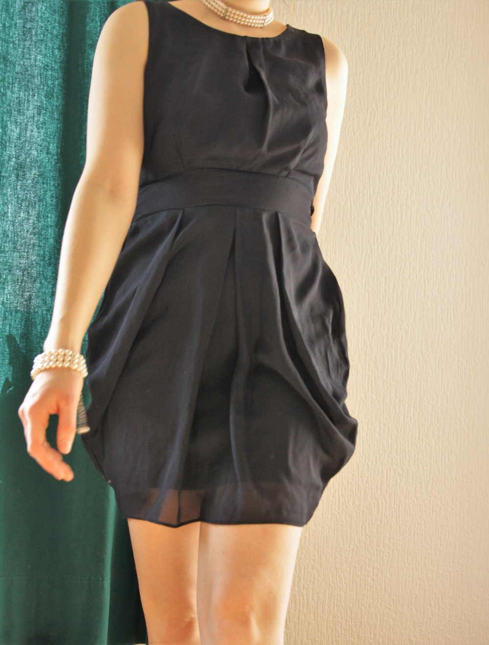 Dunkelblaues Kleid von Asos Gr S