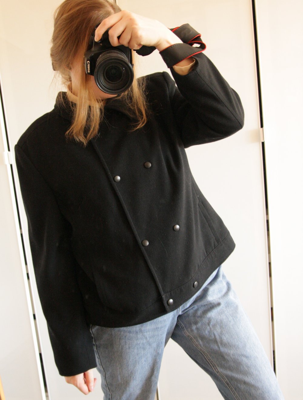 Caban Jacke mit Reverskragen Gr 44