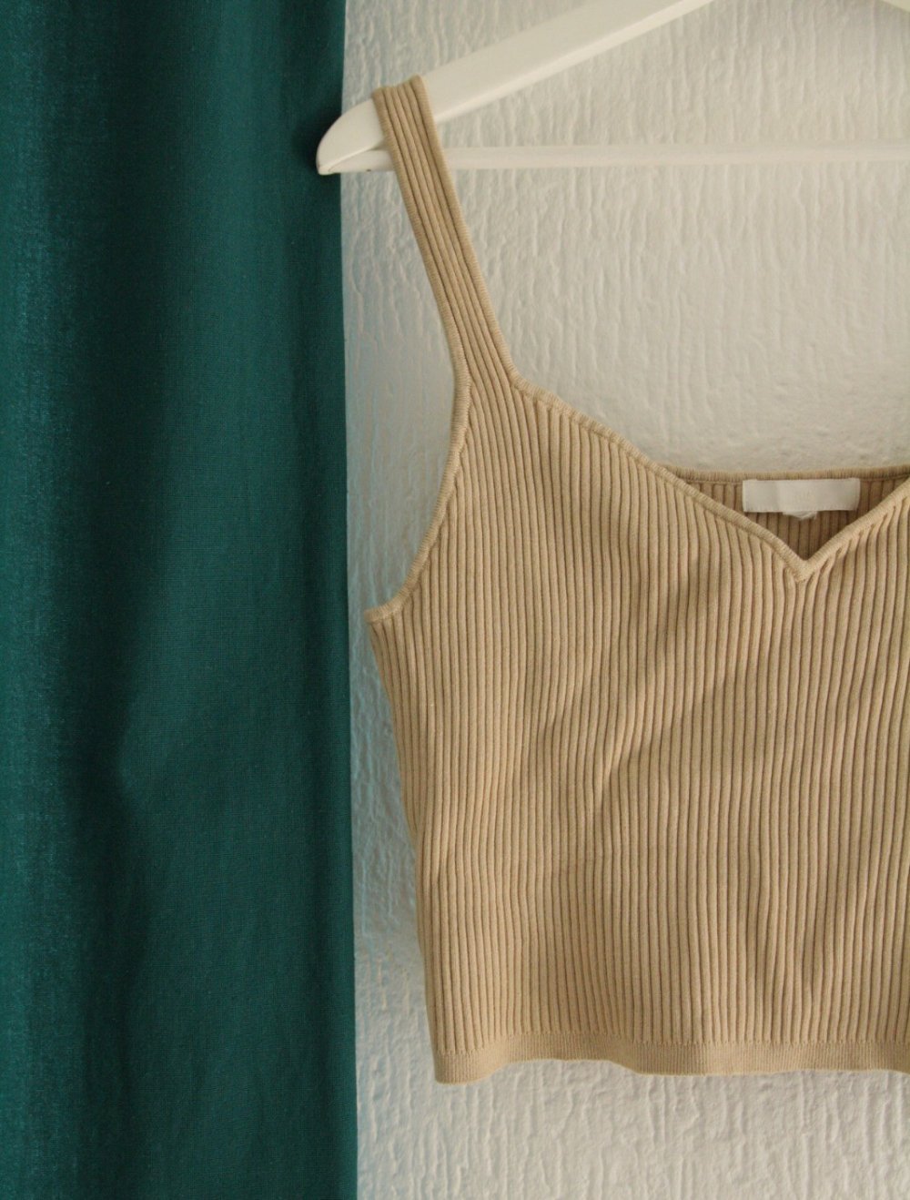 Crop Top Herzausschnitt Gr XL