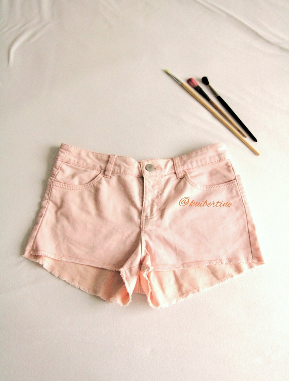 Jeansshorts mit  Embroidery bee kind
