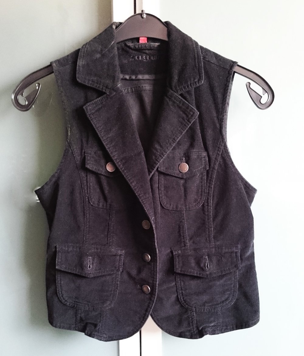 Weste Cordweste Cordsamt Cord Kord Goth Gothic Boho Sommer