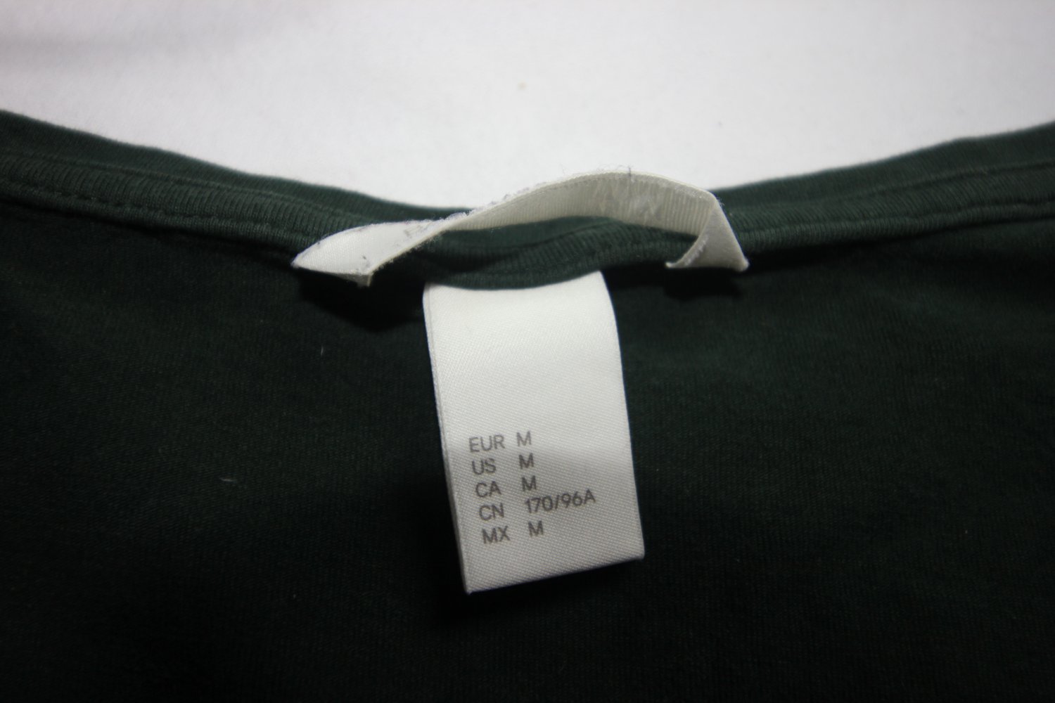 Basic H&M T-Shirt, dunkelgrün