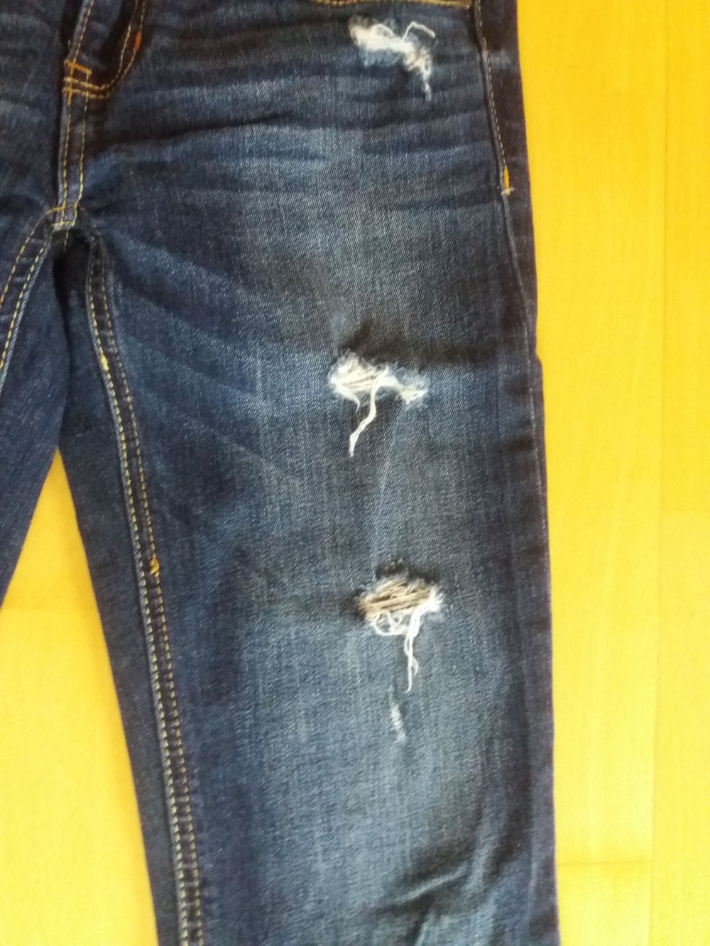 dunkelblaue Hollister Jeans,W25 L33, Destroyed