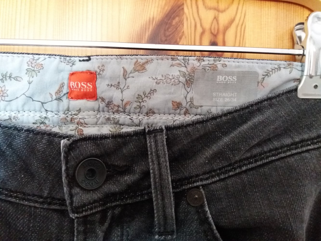 Hugo Boss Jeans schwarz Gr. 26/34