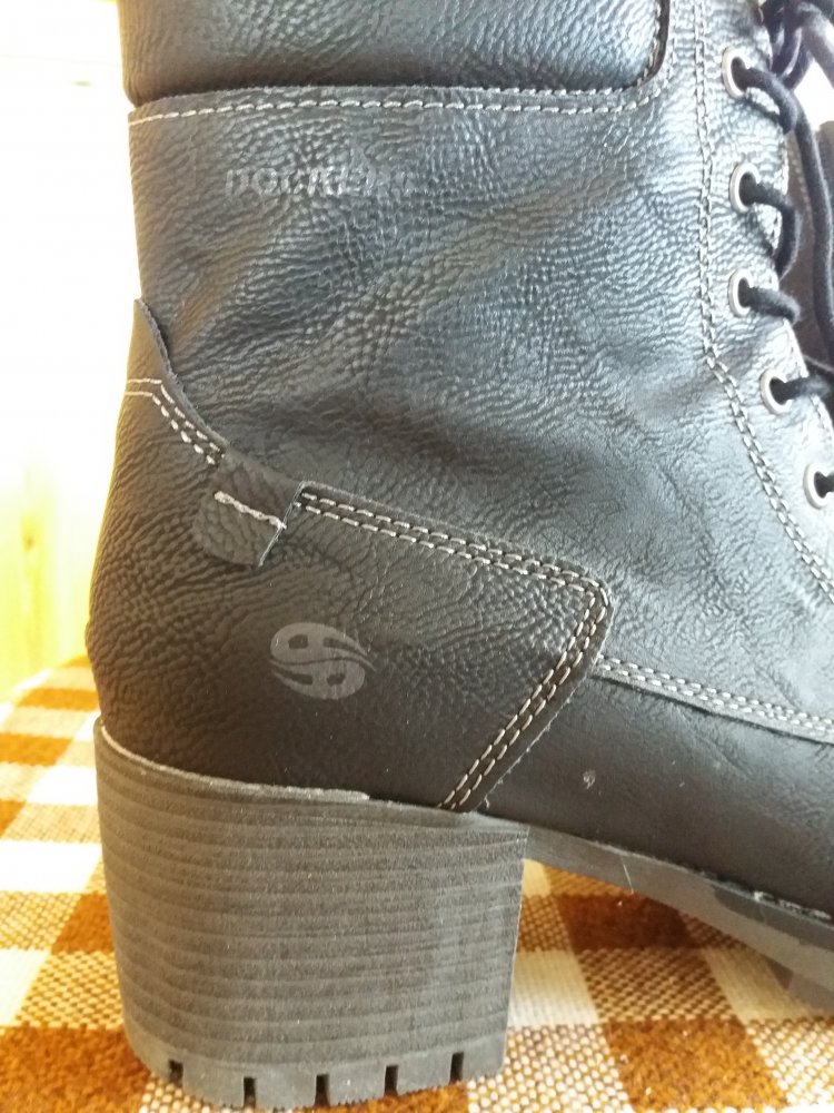 NEU! Dockers Stiefelette, Gefüttert, 5 cm Blockabsatz, Gr. 41