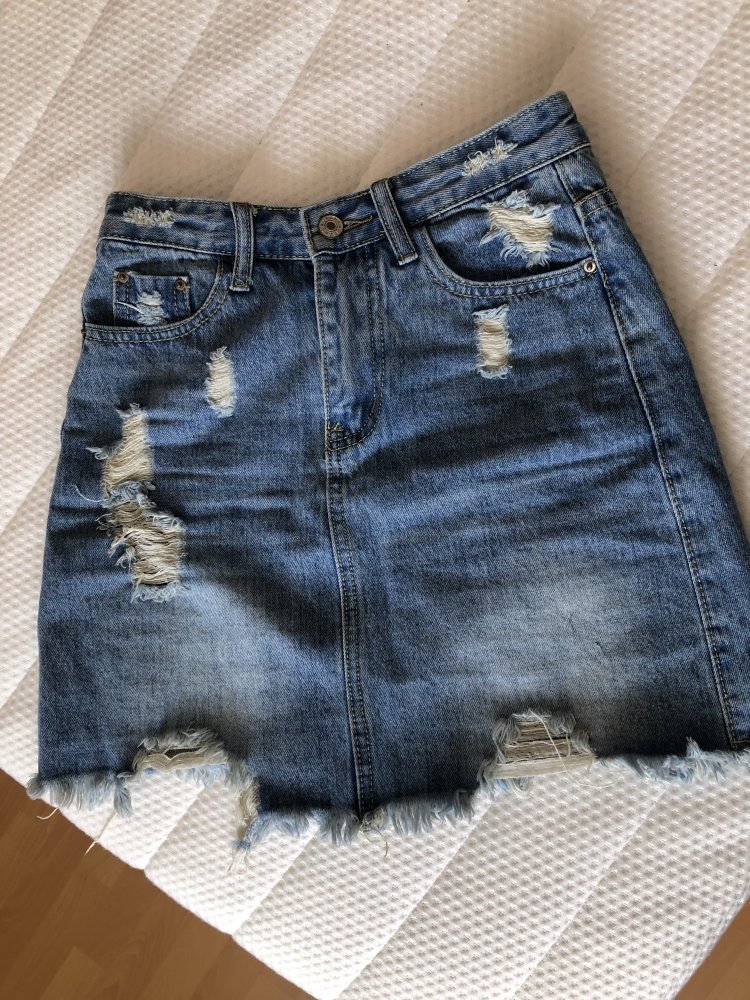 Jeans-Minirock 