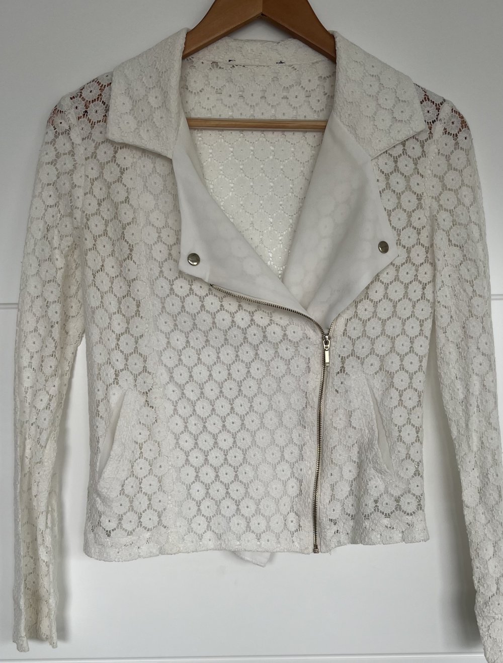 Spitzenjacke weiß Gr. 36