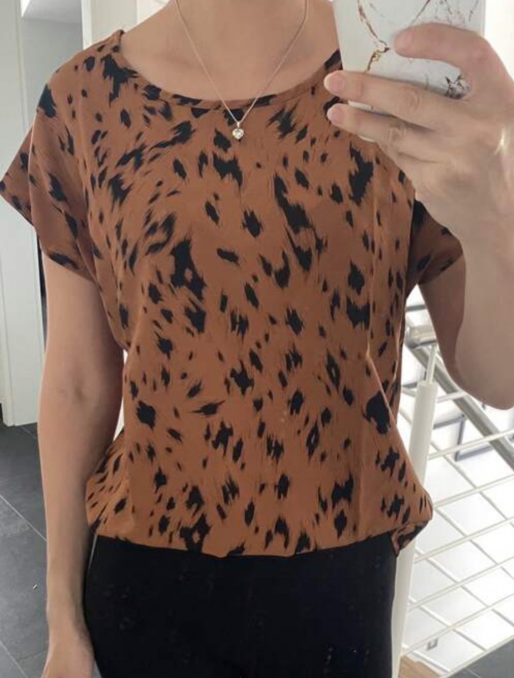 Bluse all-over Print 34/XS