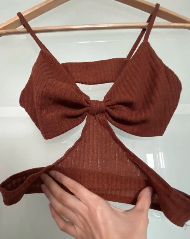 Cami Top rostbraun