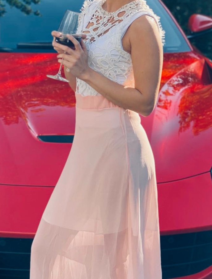 Spitzenkleid Pastellfarben