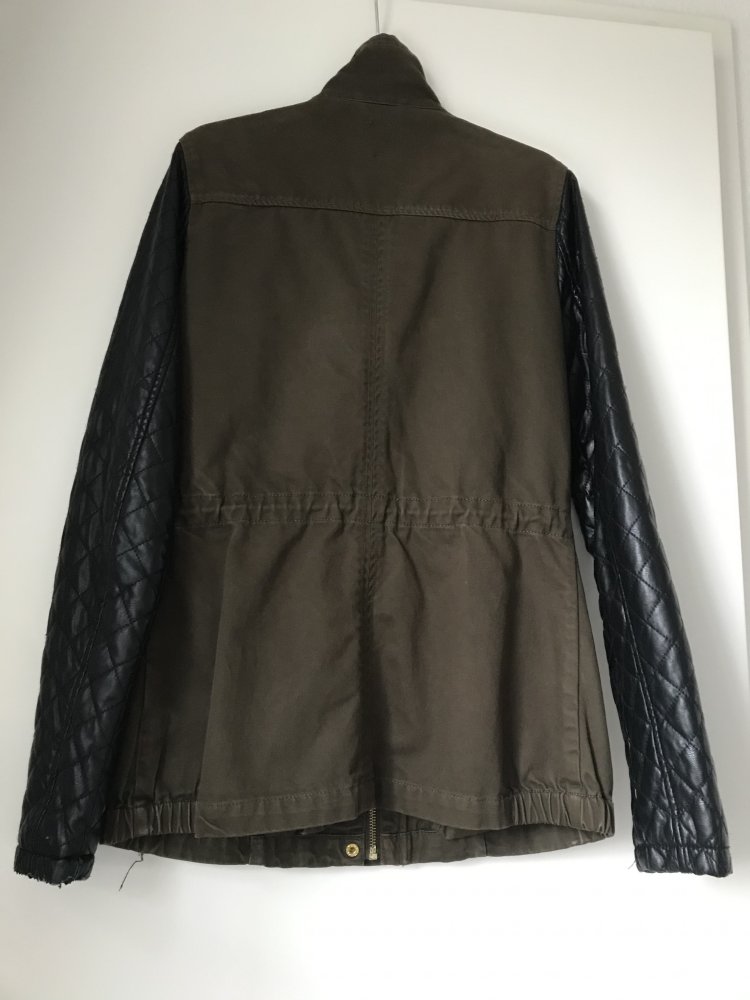 Übergangsjacke Khaki Olive schwarz, Pimkie 34
