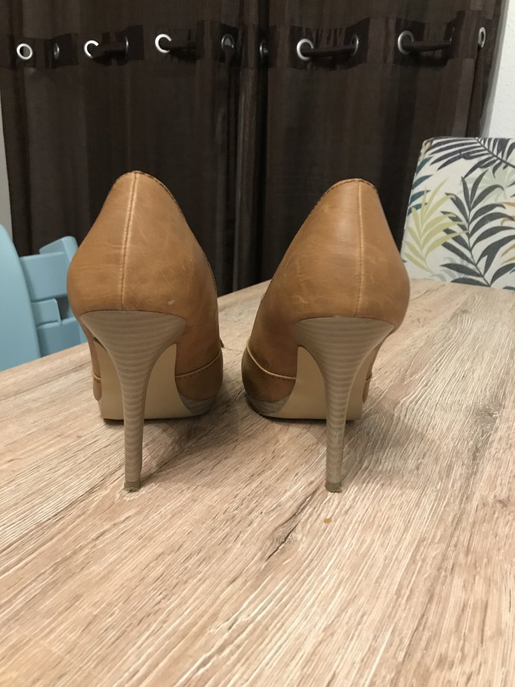 Pumps cognac braun von Seven Seconds, Größe 38