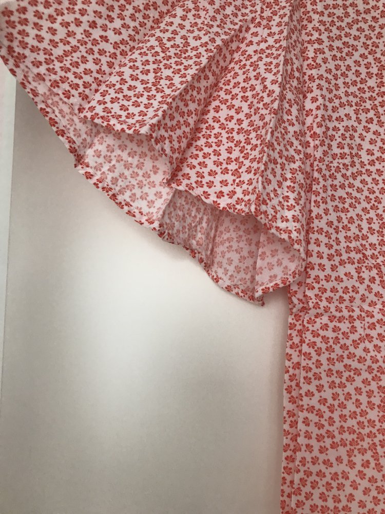 Lockeres T-Shirt weiß orange Blumenmuster, H&M 36