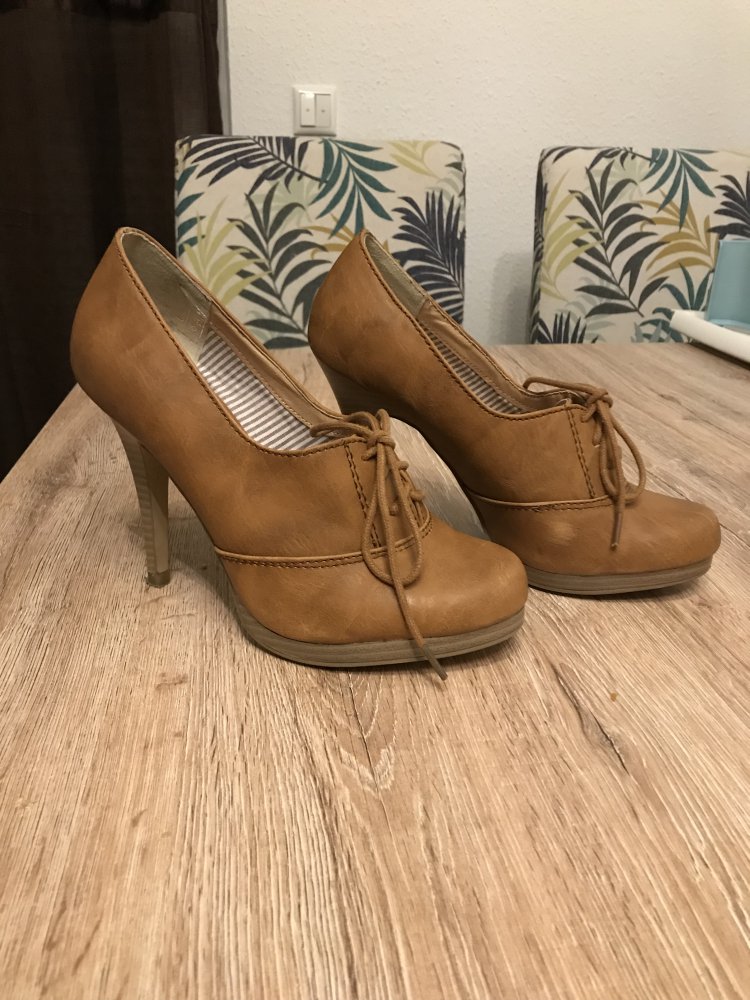 Pumps cognac braun von Seven Seconds, Größe 38