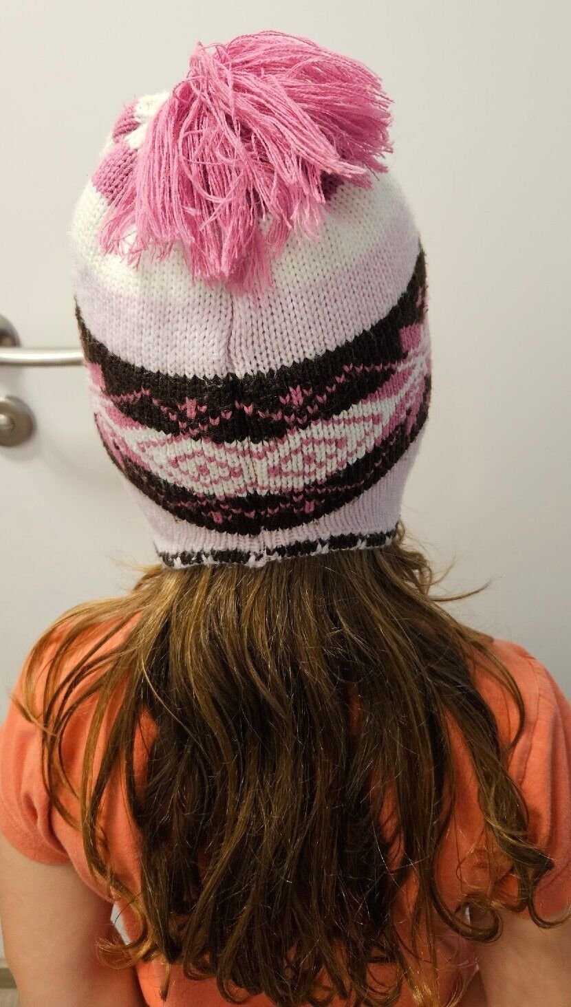 Schöne Damen Wintermütze Strick Made in Germany rosa lila pink