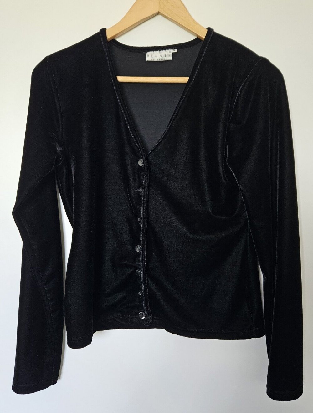 Hennes Collection Elegante Damen Samtjacke Weste *Gothic* Gr. M (H&M) schwarz
