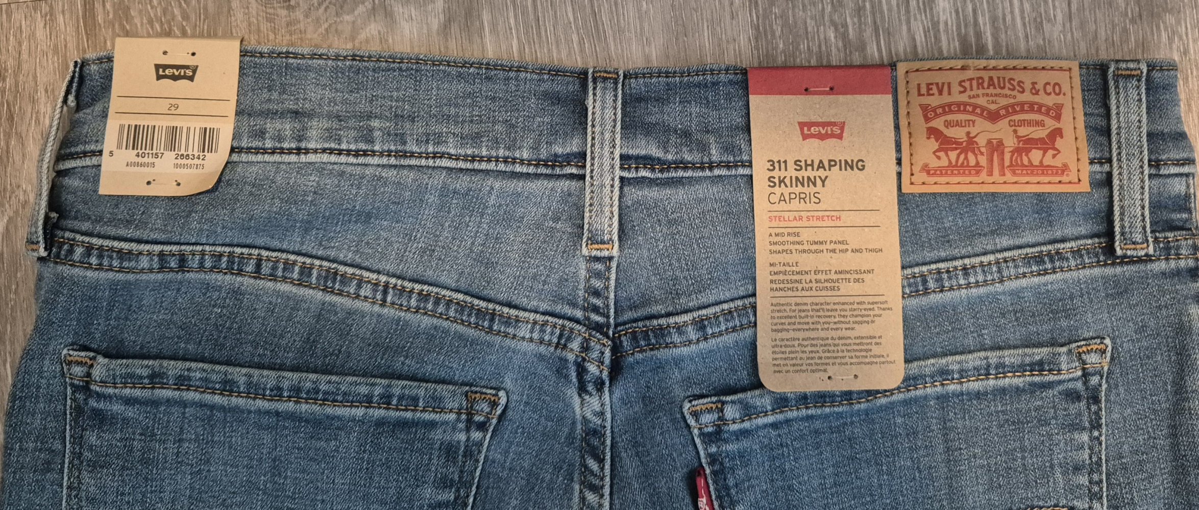 Damen Levi's 311™ Shaping Skinny Capri Jeans Gr. 29 W blau (NEU) Hose 5-Pocket