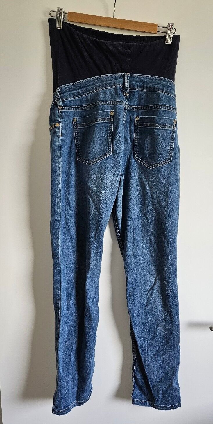 Damen Umstands-Jeans Gr 40 (Gina Mama) blau Schwangerschaft Hose