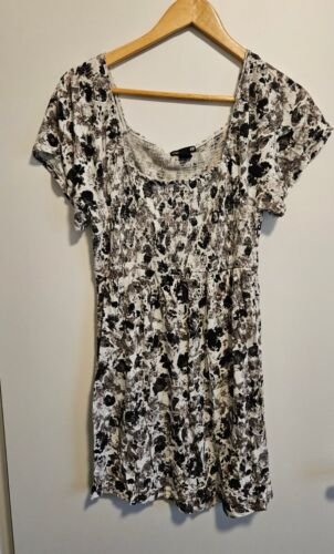 Damen Umstands-Shirt-Oberteil Gr M (H&M Mama) schwarz/weiß Schwangerschaft
