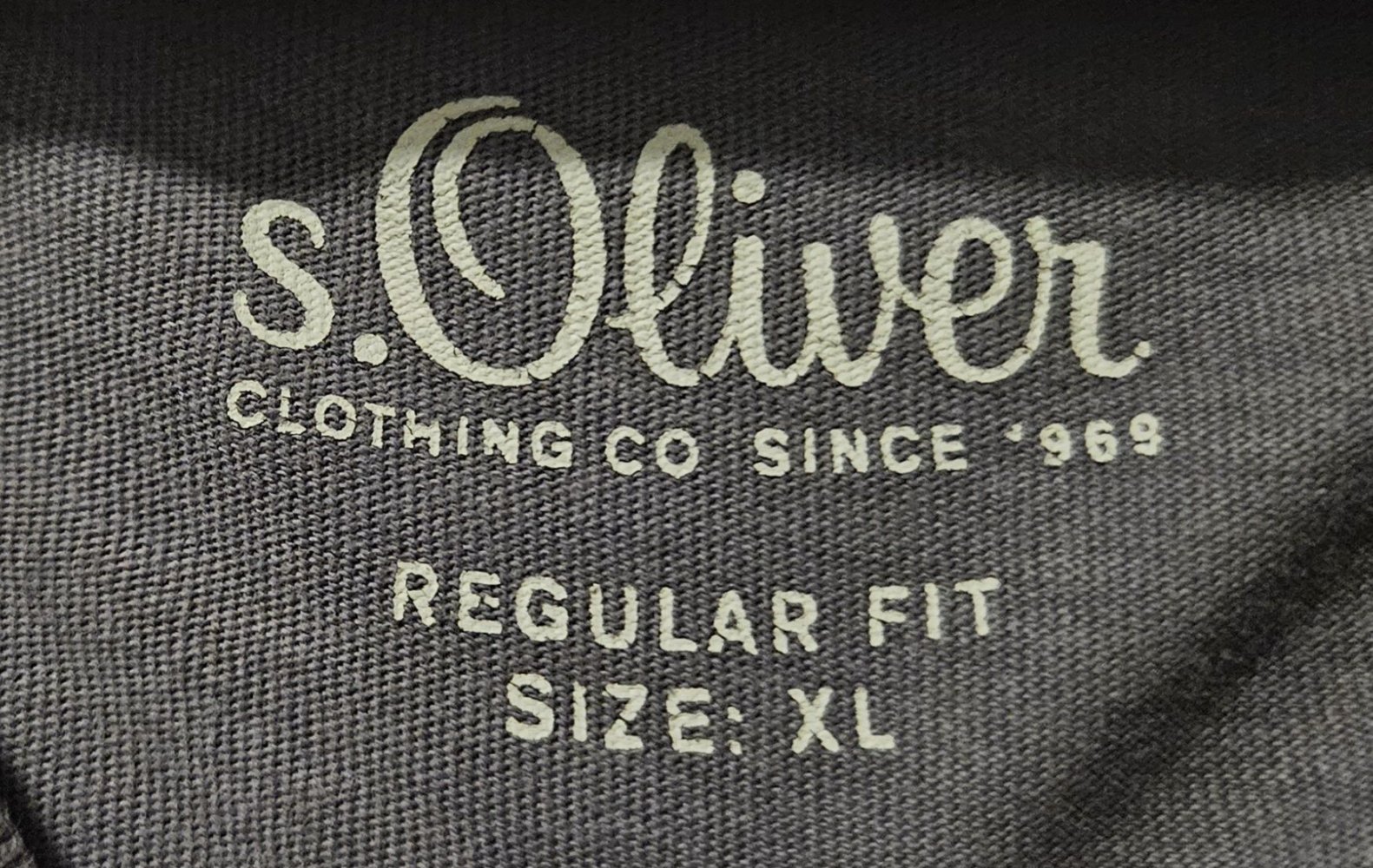 s.Oliver - Herren T-SHIRT Gr. XL grau - Regular Fit Baumwolle LIVE