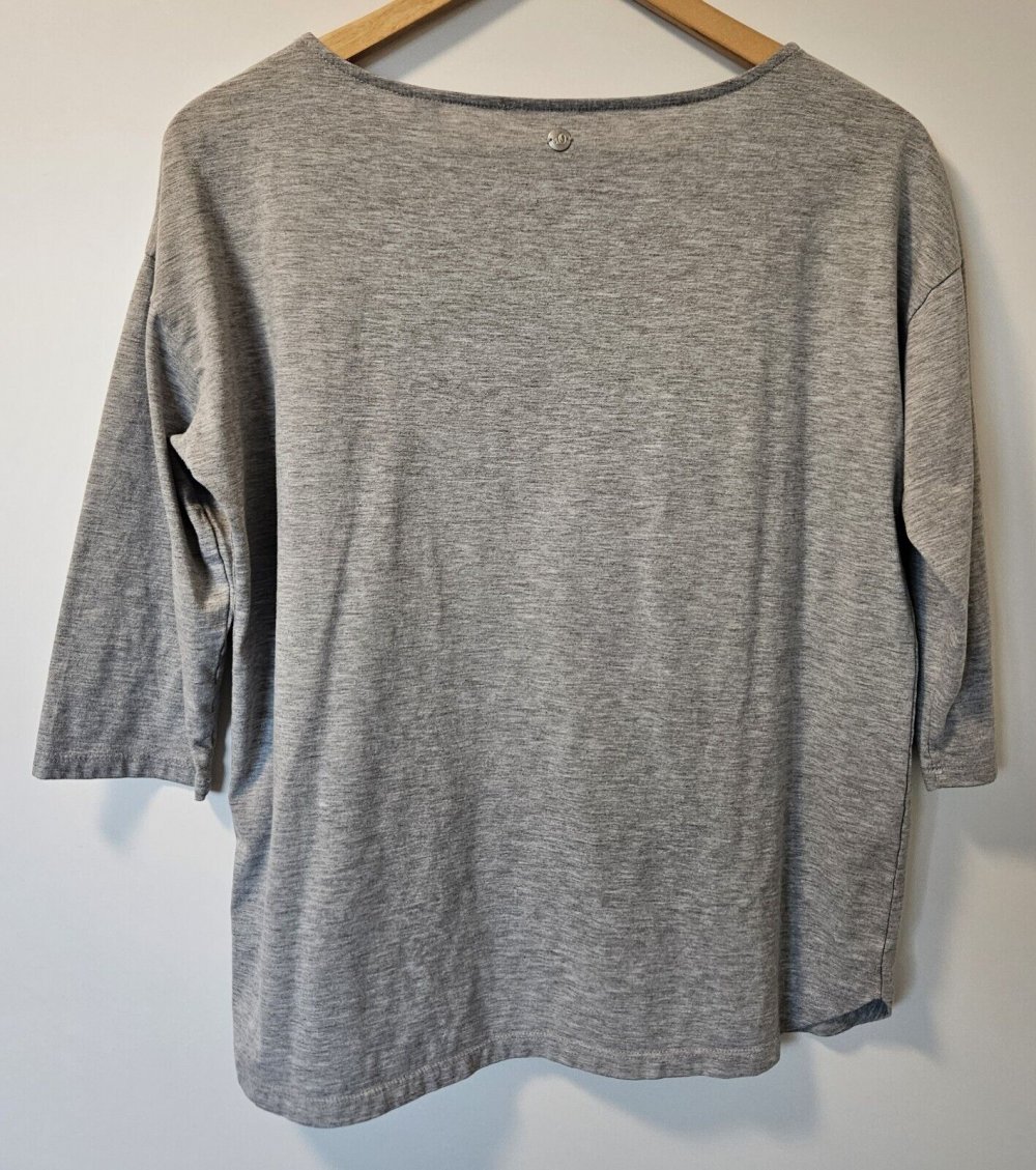 Trendiges Damen Shirt Oberteil 3/4 Arm Gr. 38 (s.Oliver) grau
