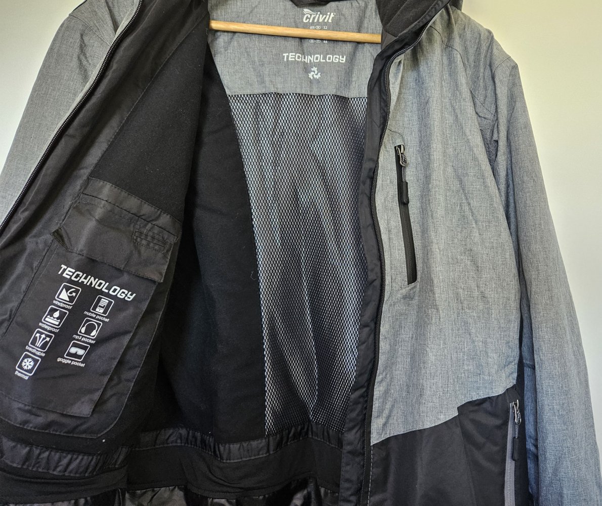 Crivit - Funktionale Herren Skijacke Winterjacke (Gr. 52) Ungetragen!