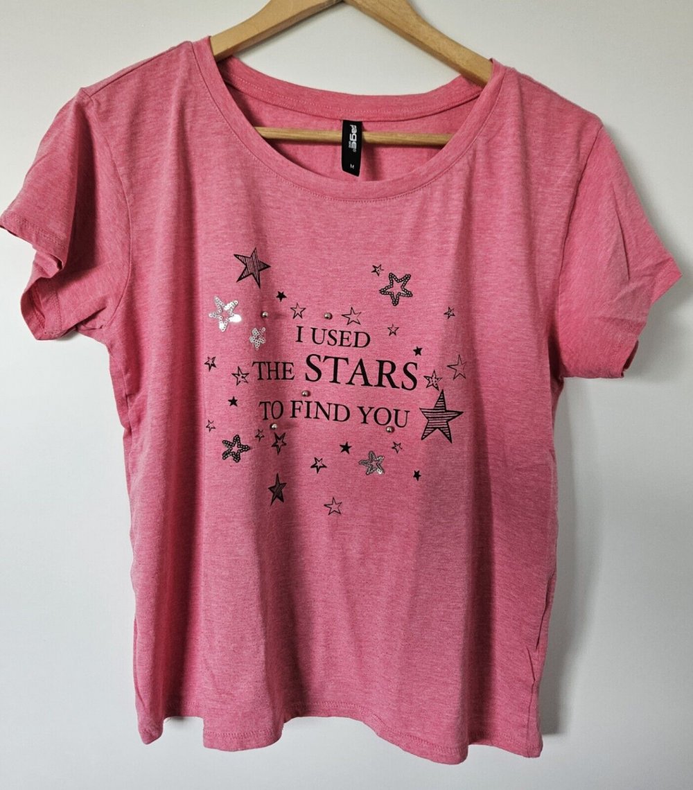 Trendiges Damen Shirt Oberteil Gr. M (Page One) rosa