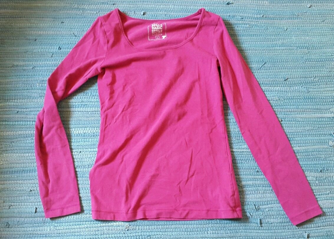 Trendiges Damen Longsleeve Sweatshirt Oberteil Gr. L (C&A) lila langarm