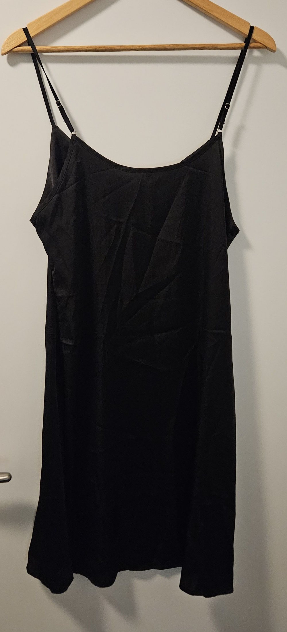 Damen Satin Nachthemd Babydoll Negligee Gr. L (Xuepelit) schwarz NEU/OVP