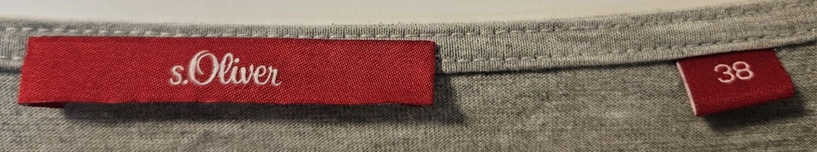Trendiges Damen Shirt Oberteil 3/4 Arm Gr. 38 (s.Oliver) grau