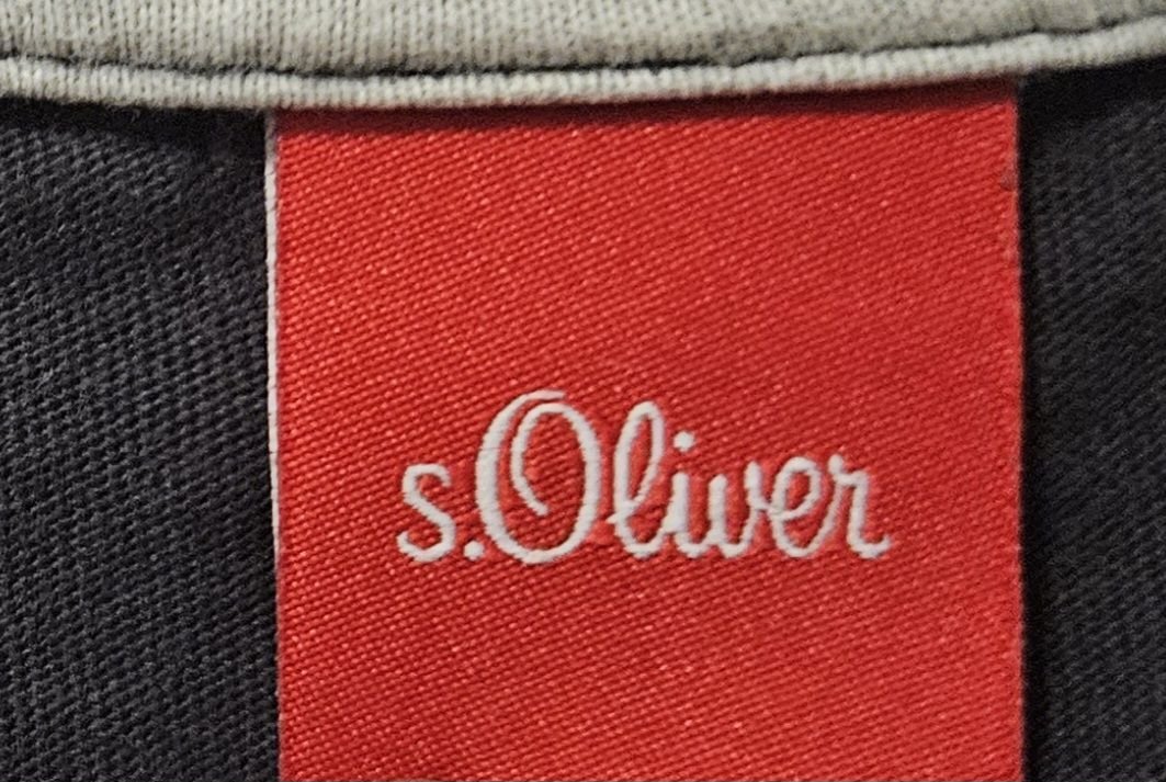 s.Oliver - Herren T-SHIRT Gr. L schwarz - Regular Fit Baumwolle
