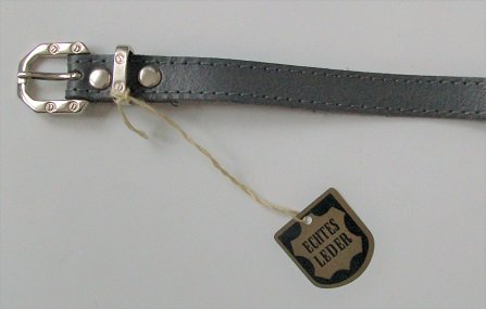 echt Leder Gürtel für Mädchen od Damen: 83 cm lang, 1,5 cm schmal