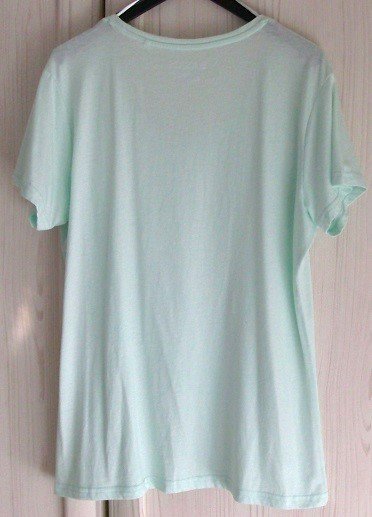 neu & ungetragen hellgrün infinity woman Basics Damen T-Shirt XL mit kurzen Ärmeln, Rundhalsausschnitt, wunderbar weit, bequem u. luftig