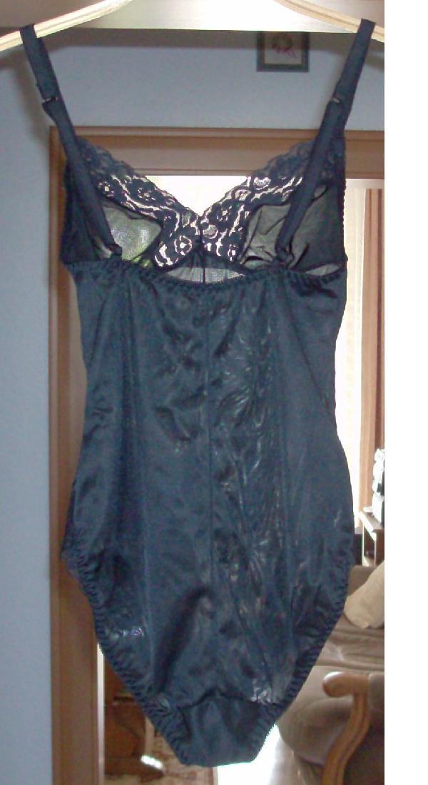 Damen Body Dessous 75, 34/36 schwarz mit Spitze, neu ungetragen, verstellbare Verschlüsse