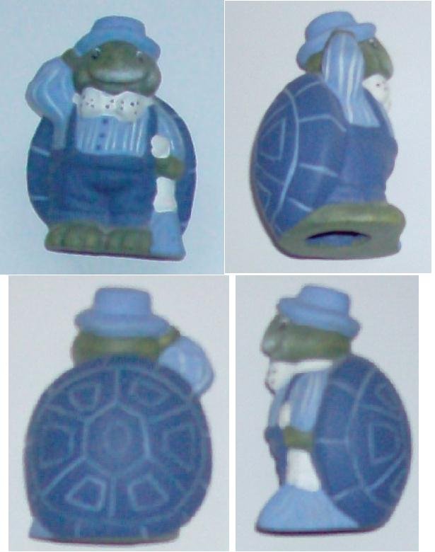 neu!! sehr schöne Deko-Figur Schildkröte aus Keramik (blau / grün / weiß), tolle Dekoration
