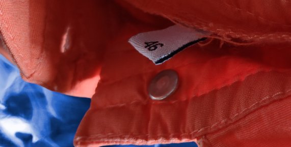 Korallenfarbene 3/4 Hose neu