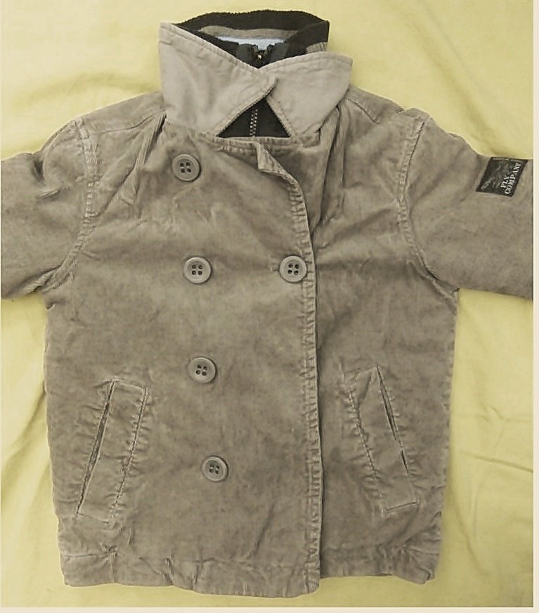 gefütterte warme Cord-Jacke für Jungen , von Topolino - Farbe dunkelbeige , Gr. 110