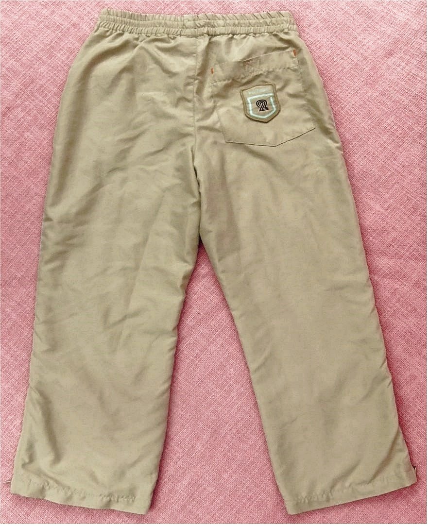 Jungen-Kinder-Hose von Port Louis kids - Gefüttert mit oberem Stretchband - Gr. 116 - gelblich