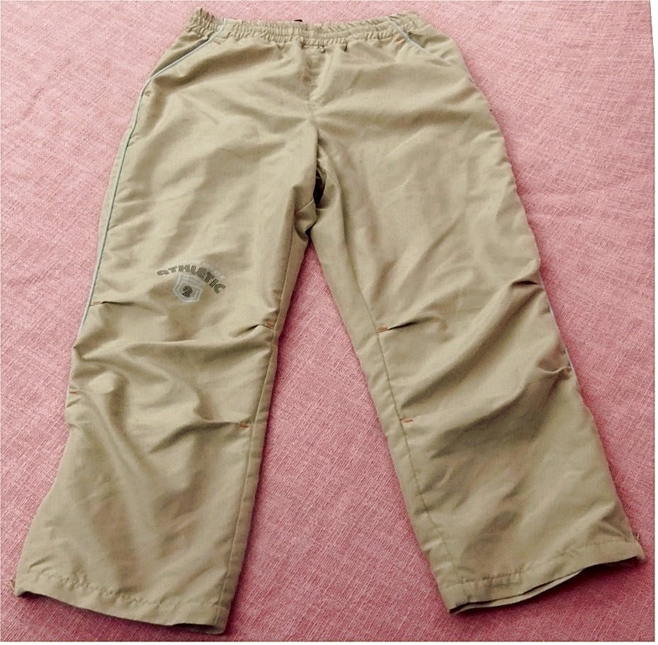 Jungen-Kinder-Hose von Port Louis kids - Gefüttert mit oberem Stretchband - Gr. 116 - gelblich