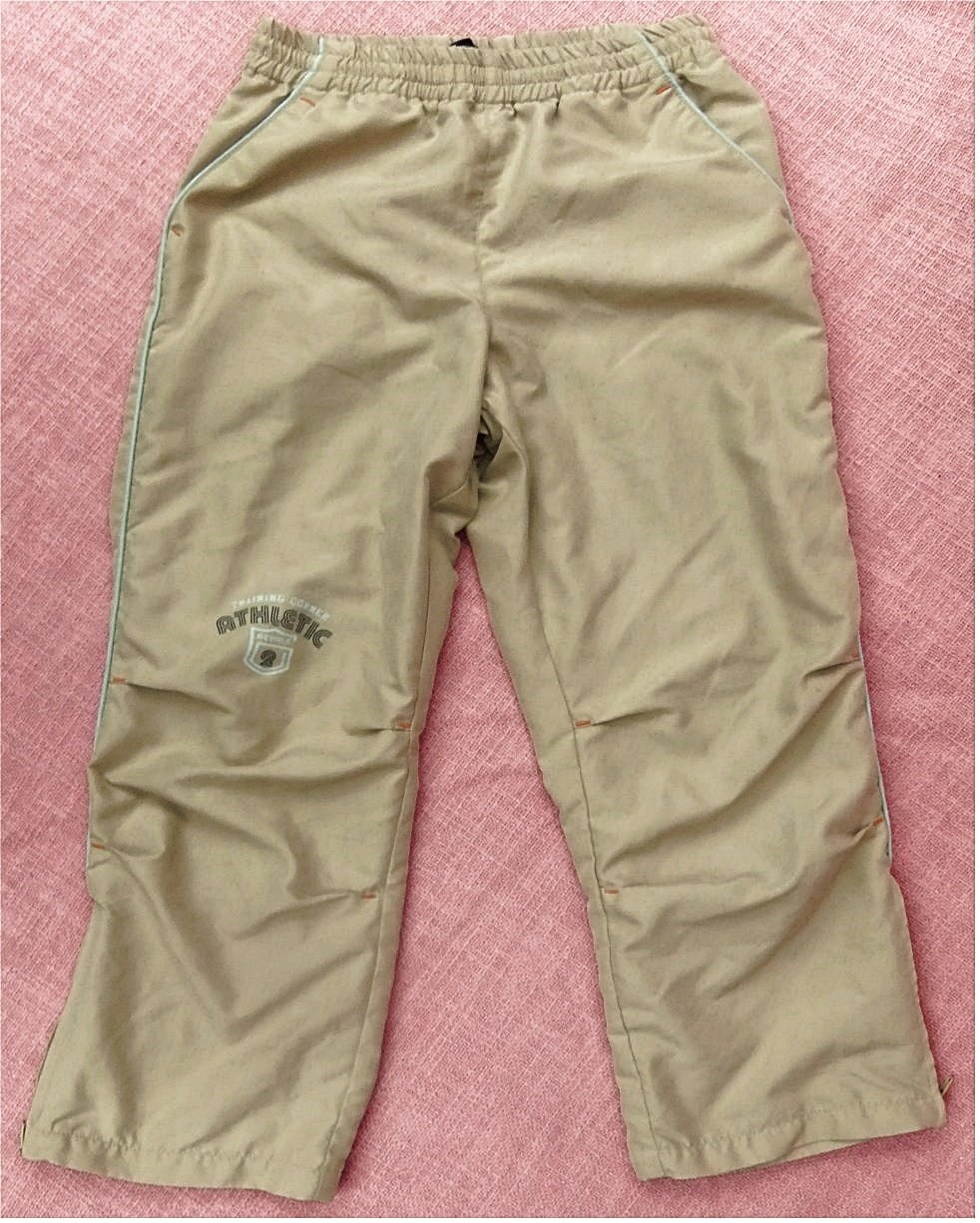 Jungen-Kinder-Hose von Port Louis kids - Gefüttert mit oberem Stretchband - Gr. 116 - gelblich