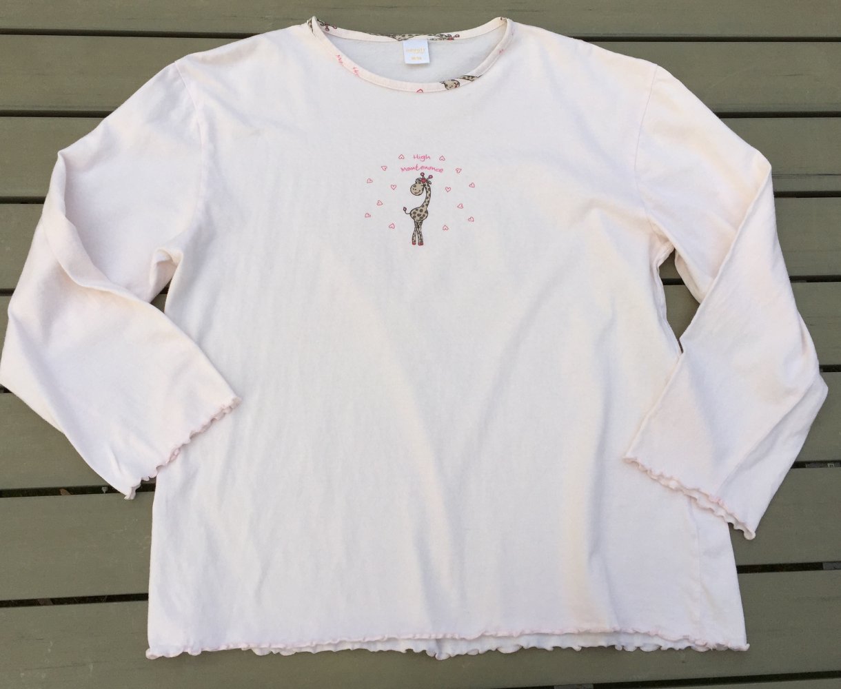 INFINITY WOMAN Longsleeve PYJAMA Oberteil Gr. 36/38