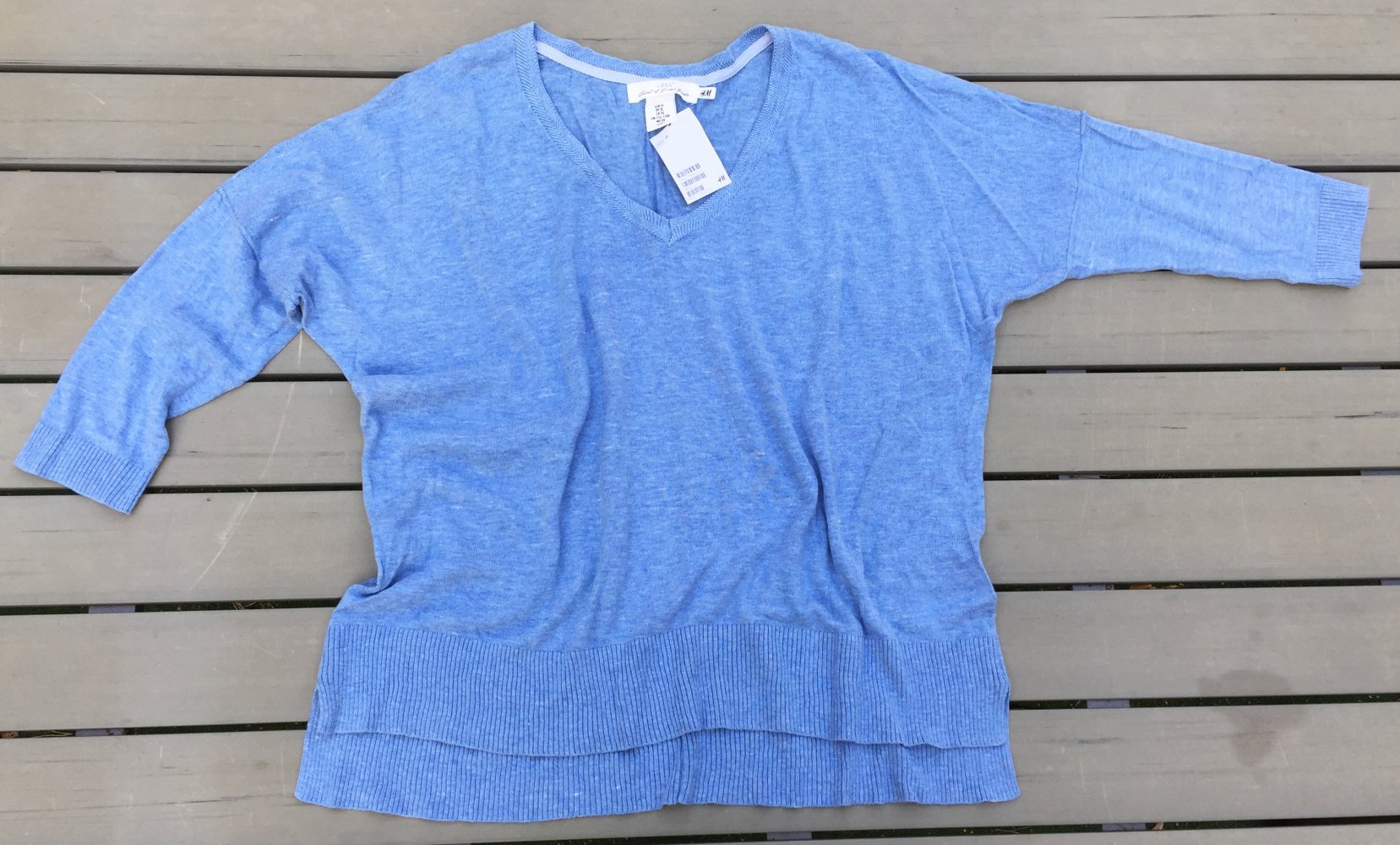 NEU: H&M Feinstrick PULLOVER V-Ausschnitt Gr. XL