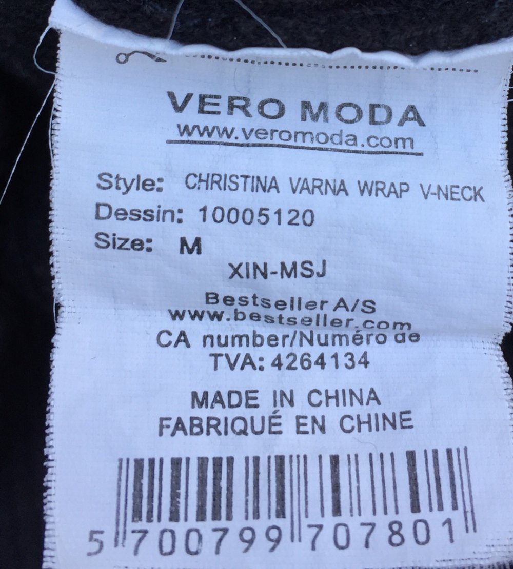 VERO MODA Wickel PULLOVER V-Ausschnitt Gr. M